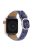 For Apple Watch Series 10 46mm / Ultra 2 Ultra 49mm /  Series 9 8 7 45mm / 6 5 4 SE (2023) SE (2022) SE 44mm / 3 2 1 42mm Plush Grid Watch Strap - Midnight Blue