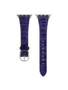 For Apple Watch Series 10 46mm / Ultra 2 Ultra 49mm /  Series 9 8 7 45mm / 6 5 4 SE (2023) SE (2022) SE 44mm / 3 2 1 42mm Plush Grid Watch Strap - Midnight Blue