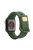 For Apple Watch Series 10 46mm / Ultra 2 Ultra 49mm /  Series 9 8 7 45mm / 6 5 4 SE (2023) SE (2022) SE 44mm / 3 2 1 42mm Quick Release Silicone Watch Strap Watchband with Button - Blackish Green