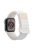 For Apple Watch Series 10 46mm / Ultra 2 Ultra 49mm /  Series 9 8 7 45mm / 6 5 4 SE (2023) SE (2022) SE 44mm / 3 2 1 42mm Quick Release Silicone Watch Strap Watchband with Button - White