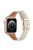 For Apple Watch Series 10 46mm / Ultra 2 Ultra 49mm /  Series 9 8 7 45mm / 6 5 4 SE (2023) SE (2022) SE 44mm / 3 2 1 42mm Quick Release Watch Band Smart Bracelet Genuine Leather Watch Strap - Beige