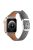 For Apple Watch Series 10 46mm / Ultra 2 Ultra 49mm /  Series 9 8 7 45mm / 6 5 4 SE (2023) SE (2022) SE 44mm / 3 2 1 42mm Quick Release Watch Band Smart Bracelet Genuine Leather Watch Strap - Grey