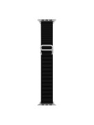 For Apple Watch Series 10 46mm / Ultra 2 Ultra 49mm /  Series 9 8 7 45mm / 6 5 4 SE (2023) SE (2022) SE 44mm / 3 2 1 42mm Replacement Silicone Smartwatch Loop Band Adjustable Wrist Strap - Black