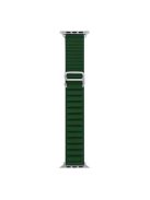 For Apple Watch Series 10 46mm / Ultra 2 Ultra 49mm /  Series 9 8 7 45mm / 6 5 4 SE (2023) SE (2022) SE 44mm / 3 2 1 42mm Replacement Silicone Smartwatch Loop Band Adjustable Wrist Strap - Green