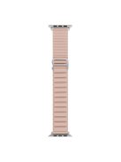 For Apple Watch Series 10 46mm / Ultra 2 Ultra 49mm /  Series 9 8 7 45mm / 6 5 4 SE (2023) SE (2022) SE 44mm / 3 2 1 42mm Replacement Silicone Smartwatch Loop Band Adjustable Wrist Strap - Pink