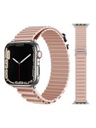 For Apple Watch Series 10 46mm / Ultra 2 Ultra 49mm /  Series 9 8 7 45mm / 6 5 4 SE (2023) SE (2022) SE 44mm / 3 2 1 42mm Replacement Silicone Smartwatch Loop Band Adjustable Wrist Strap - Pink