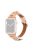 For Apple Watch Series 10 46mm / Ultra 2 Ultra 49mm /  Series 9 8 7 45mm / 6 5 4 SE (2023) SE (2022) SE 44mm / 3 2 1 42mm Replacement Watch Band - Pink / Rose Gold Buckle