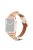 For Apple Watch Series 10 46mm / Ultra 2 Ultra 49mm /  Series 9 8 7 45mm / 6 5 4 SE (2023) SE (2022) SE 44mm / 3 2 1 42mm Replacement Watch Band - White / Rose Gold Buckle