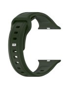 For Apple Watch Series 10 46mm / Ultra 2 Ultra 49mm /  Series 9 8 7 45mm / 6 5 4 SE (2023) SE (2022) SE 44mm / 3 2 1 42mm Replacement Watchband Silicone Watch Strap - Green