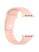 For Apple Watch Series 10 46mm / Ultra 2 Ultra 49mm /  Series 9 8 7 45mm / 6 5 4 SE (2023) SE (2022) SE 44mm / 3 2 1 42mm Replacement Watchband Silicone Watch Strap - Pink