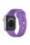 For Apple Watch Series 10 46mm / Ultra 2 Ultra 49mm /  Series 9 8 7 45mm / 6 5 4 SE (2023) SE (2022) SE 44mm / 3 2 1 42mm Replacement Watchband Silicone Watch Strap - Purple