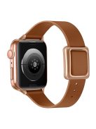 For Apple Watch Series 10 46mm / Ultra 2 Ultra 49mm /  Series 9 8 7 45mm / 6 5 4 SE (2023) SE (2022) SE 44mm / 3 2 1 42mm Replacement Wrist Band - Brown