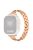 For Apple Watch Series 10 46mm / Ultra 2 Ultra 49mm /  Series 9 8 7 45mm / 6 5 4 SE (2023) SE (2022) SE 44mm / 3 2 1 42mm Rhinestone Decor Metal Smart Watch Band Replacement Wrist Strap - Rose Gold