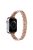 For Apple Watch Series 10 46mm / Ultra 2 Ultra 49mm /  Series 9 8 7 45mm / 6 5 4 SE (2023) SE (2022) SE 44mm / 3 2 1 42mm Rhinestone Metal Watch Strap - Rose Gold