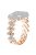 For Apple Watch Series 10 46mm / Ultra 2 Ultra 49mm /  Series 9 8 7 45mm / 6 5 4 SE (2023) SE (2022) SE 44mm / 3 2 1 42mm Rhinestones Decor Strap Zinc Alloy Wrist Band - Rose Gold