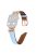 For Apple Watch Series 10 46mm / Ultra 2 Ultra 49mm /  Series 9 8 7 45mm / 6 5 4 SE (2023) SE (2022) SE 44mm / 3 2 1 42mm Rose Gold Buckle Watch Strap - Blue