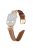 For Apple Watch Series 10 46mm / Ultra 2 Ultra 49mm /  Series 9 8 7 45mm / 6 5 4 SE (2023) SE (2022) SE 44mm / 3 2 1 42mm Rose Gold Buckle Watch Strap - Brown