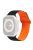 For Apple Watch Series 10 46mm / Ultra 2 Ultra 49mm /  Series 9 8 7 45mm / 6 5 4 SE (2023) SE (2022) SE 44mm / 3 2 1 42mm Silicone Band Color Match Magnetic Watch Strap - Black / Orange