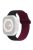 For Apple Watch Series 10 46mm / Ultra 2 Ultra 49mm /  Series 9 8 7 45mm / 6 5 4 SE (2023) SE (2022) SE 44mm / 3 2 1 42mm Silicone Band Color Match Magnetic Watch Strap - Black / Wine Red