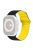 For Apple Watch Series 10 46mm / Ultra 2 Ultra 49mm /  Series 9 8 7 45mm / 6 5 4 SE (2023) SE (2022) SE 44mm / 3 2 1 42mm Silicone Band Color Match Magnetic Watch Strap - Black / Yellow