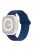 For Apple Watch Series 10 46mm / Ultra 2 Ultra 49mm /  Series 9 8 7 45mm / 6 5 4 SE (2023) SE (2022) SE 44mm / 3 2 1 42mm Silicone Band Color Match Magnetic Watch Strap - Dark / Light Navy Blue