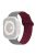 For Apple Watch Series 10 46mm / Ultra 2 Ultra 49mm /  Series 9 8 7 45mm / 6 5 4 SE (2023) SE (2022) SE 44mm / 3 2 1 42mm Silicone Band Color Match Magnetic Watch Strap - Grey / Wine Red