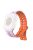 For Apple Watch Series 10 46mm / Ultra 2 Ultra 49mm /  Series 9 8 7 45mm / 6 5 4 SE (2023) SE (2022) SE 44mm / 3 2 1 42mm Silicone Band Watch Strap - Purple+Orange