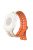 For Apple Watch Series 10 46mm / Ultra 2 Ultra 49mm /  Series 9 8 7 45mm / 6 5 4 SE (2023) SE (2022) SE 44mm / 3 2 1 42mm Silicone Band Watch Strap - Starlight+Orange