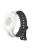 For Apple Watch Series 10 46mm / Ultra 2 Ultra 49mm /  Series 9 8 7 45mm / 6 5 4 SE (2023) SE (2022) SE 44mm / 3 2 1 42mm Silicone Band Watch Strap - White+Black