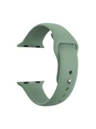 For Apple Watch Series 10 46mm / Ultra 2 Ultra 49mm /  Series 9 8 7 45mm / 6 5 4 SE (2023) SE (2022) SE 44mm / 3 2 1 42mm Silicone Band Watch Strap with Hexagonal Stud - Green