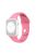 For Apple Watch Series 10 46mm / Ultra 2 Ultra 49mm /  Series 9 8 7 45mm / 6 5 4 SE (2023) SE (2022) SE 44mm / 3 2 1 42mm Silicone Band Watch Strap with Hexagonal Stud - Pink