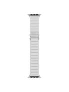 For Apple Watch Series 10 46mm / Ultra 2 Ultra 49mm /  Series 9 8 7 45mm / 6 5 4 SE (2023) SE (2022) SE 44mm / 3 2 1 42mm Silicone Smartwatch Loop Band Adjustable Wrist Strap - White