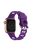 For Apple Watch Series 10 46mm / Ultra 2 Ultra 49mm /  Series 9 8 7 45mm / 6 5 4 SE (2023) SE (2022) SE 44mm / 3 2 1 42mm Silicone Strap Donut Hollow Watchband - Dark Purple