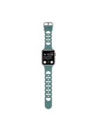 For Apple Watch Series 10 46mm / Ultra 2 Ultra 49mm /  Series 9 8 7 45mm / 6 5 4 SE (2023) SE (2022) SE 44mm / 3 2 1 42mm Silicone Strap Donut Hollow Watchband - Green