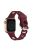 For Apple Watch Series 10 46mm / Ultra 2 Ultra 49mm /  Series 9 8 7 45mm / 6 5 4 SE (2023) SE (2022) SE 44mm / 3 2 1 42mm Silicone Strap Donut Hollow Watchband - Wine Red