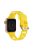 For Apple Watch Series 10 46mm / Ultra 2 Ultra 49mm /  Series 9 8 7 45mm / 6 5 4 SE (2023) SE (2022) SE 44mm / 3 2 1 42mm Silicone Strap Donut Hollow Watchband - Yellow