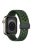 For Apple Watch Series 10 46mm / Ultra 2 Ultra 49mm /  Series 9 8 7 45mm / 6 5 4 SE (2023) SE (2022) SE 44mm / 3 2 1 42mm Silicone Strap Dual Color Breathable Watch Band - Army Green / Black