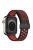 For Apple Watch Series 10 46mm / Ultra 2 Ultra 49mm /  Series 9 8 7 45mm / 6 5 4 SE (2023) SE (2022) SE 44mm / 3 2 1 42mm Silicone Strap Dual Color Breathable Watch Band - Black / Red