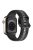 For Apple Watch Series 10 46mm / Ultra 2 Ultra 49mm /  Series 9 8 7 45mm / 6 5 4 SE (2023) SE (2022) SE 44mm / 3 2 1 42mm Silicone Strap Dual Color Watchband - Black / Grey