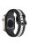 For Apple Watch Series 10 46mm / Ultra 2 Ultra 49mm /  Series 9 8 7 45mm / 6 5 4 SE (2023) SE (2022) SE 44mm / 3 2 1 42mm Silicone Strap Dual Color Watchband - Black / White