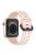 For Apple Watch Series 10 46mm / Ultra 2 Ultra 49mm /  Series 9 8 7 45mm / 6 5 4 SE (2023) SE (2022) SE 44mm / 3 2 1 42mm Silicone Strap Dual Color Watchband - Pink / White