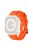 For Apple Watch Series 10 46mm / Ultra 2 Ultra 49mm /  Series 9 8 7 45mm / 6 5 4 SE (2023) SE (2022) SE 44mm / 3 2 1 42mm Silicone Strap Dual Loop Watch Band - Orange