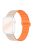 For Apple Watch Series 10 46mm / Ultra 2 Ultra 49mm /  Series 9 8 7 45mm / 6 5 4 SE (2023) SE (2022) SE 44mm / 3 2 1 42mm Silicone Strap Magnetic Watchband - Beige / Orange