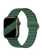 For Apple Watch Series 10 46mm / Ultra 2 Ultra 49mm /  Series 9 8 7 45mm / 6 5 4 SE (2023) SE (2022) SE 44mm / 3 2 1 42mm Silicone Strap Magnetic Watchband - Green