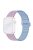 For Apple Watch Series 10 46mm / Ultra 2 Ultra 49mm /  Series 9 8 7 45mm / 6 5 4 SE (2023) SE (2022) SE 44mm / 3 2 1 42mm Silicone Strap Magnetic Watchband - Light Purple / Blue