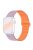 For Apple Watch Series 10 46mm / Ultra 2 Ultra 49mm /  Series 9 8 7 45mm / 6 5 4 SE (2023) SE (2022) SE 44mm / 3 2 1 42mm Silicone Strap Magnetic Watchband - Light Purple / Orange