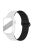 For Apple Watch Series 10 46mm / Ultra 2 Ultra 49mm /  Series 9 8 7 45mm / 6 5 4 SE (2023) SE (2022) SE 44mm / 3 2 1 42mm Silicone Strap Magnetic Watchband - White / Black