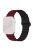 For Apple Watch Series 10 46mm / Ultra 2 Ultra 49mm /  Series 9 8 7 45mm / 6 5 4 SE (2023) SE (2022) SE 44mm / 3 2 1 42mm Silicone Strap Magnetic Watchband - Wine Red / Black