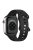 For Apple Watch Series 10 46mm / Ultra 2 Ultra 49mm /  Series 9 8 7 45mm / 6 5 4 SE (2023) SE (2022) SE 44mm / 3 2 1 42mm Silicone Strap Watch Band - Black