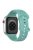 For Apple Watch Series 10 46mm / Ultra 2 Ultra 49mm /  Series 9 8 7 45mm / 6 5 4 SE (2023) SE (2022) SE 44mm / 3 2 1 42mm Silicone Strap Watch Band - Green